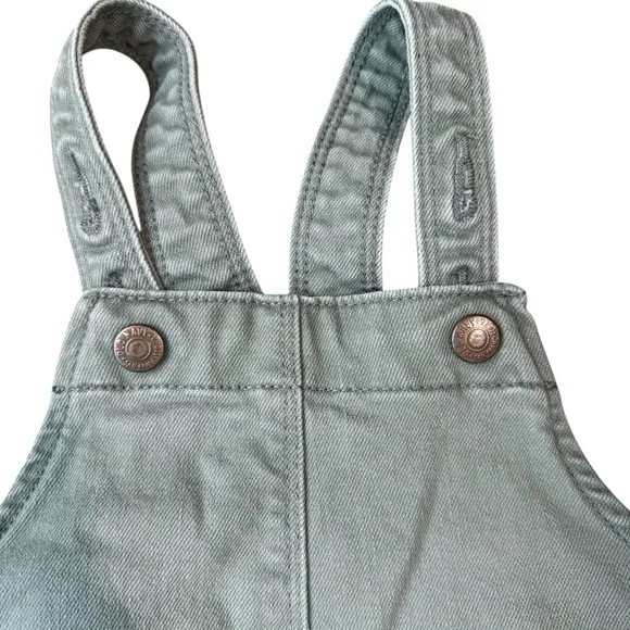 Old Navy Kids green Denim dress jumper, size 2T - Picture 2 of 5